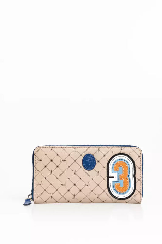 Trussardi Beige Leren Herenportemonnee