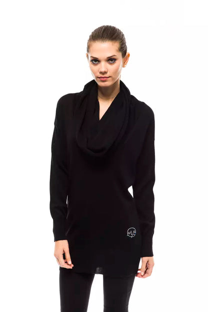 Pull en laine noir Montana Blu pour femme