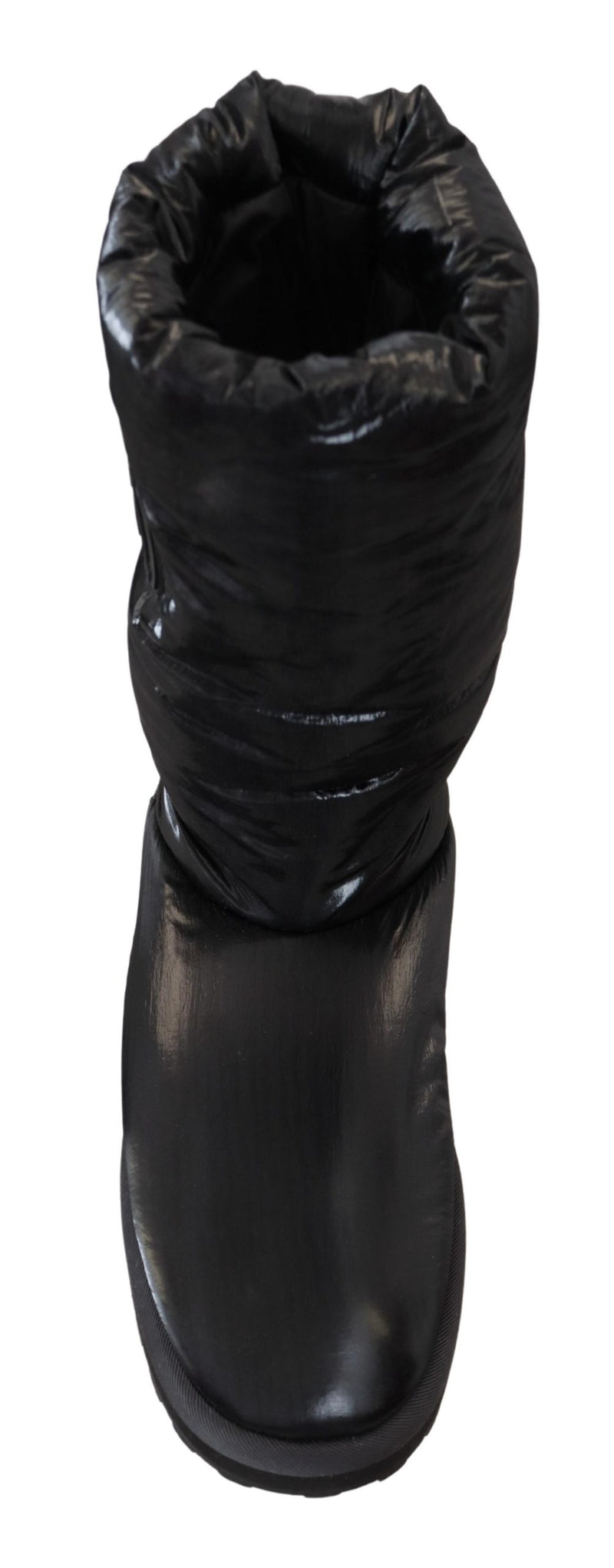 Dolce & Gabbana Black Mid Calf Boots - Luxe Hiver pour Hommes