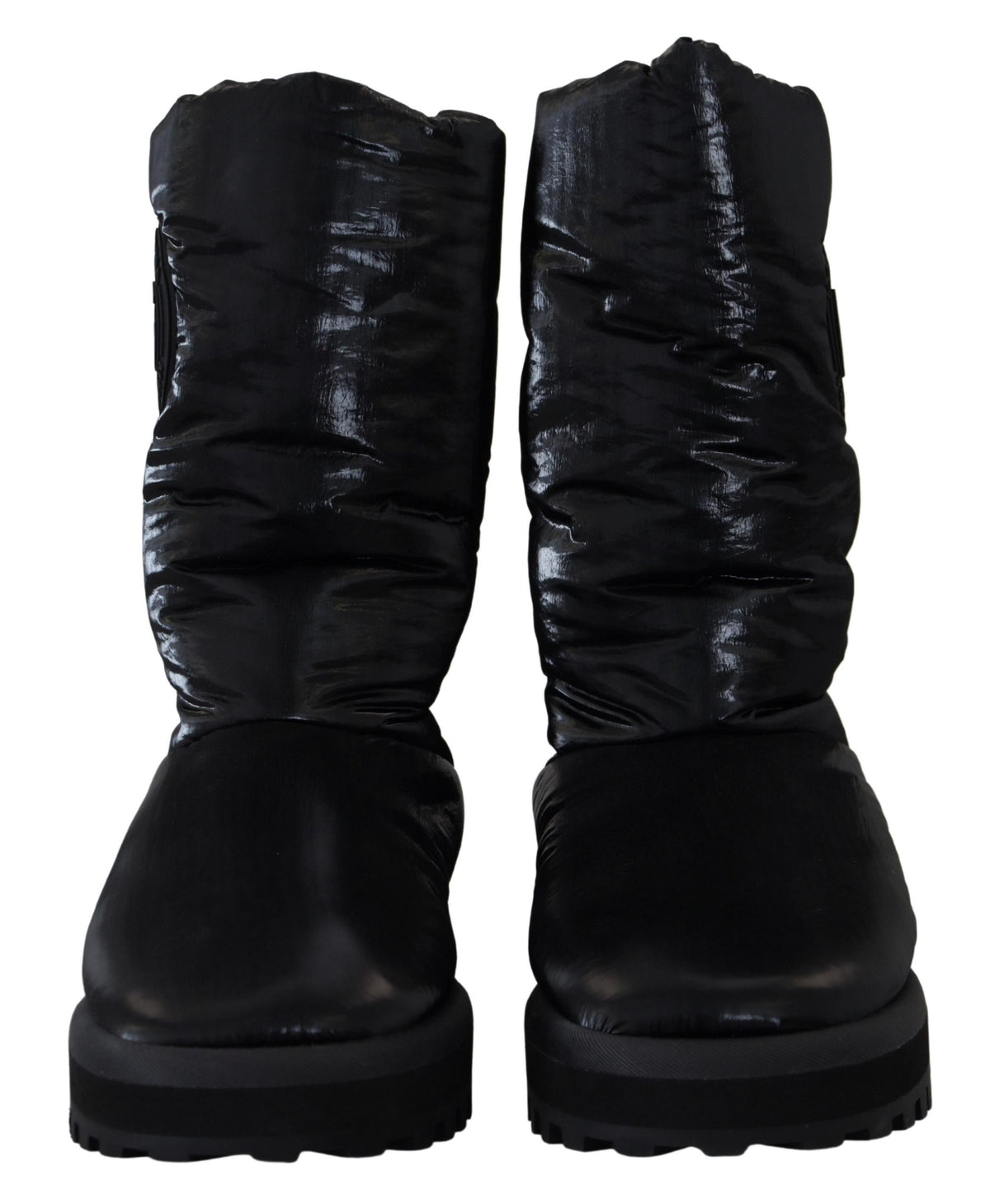 Dolce & Gabbana Black Mid Calf Boots - Luxe Hiver pour Hommes