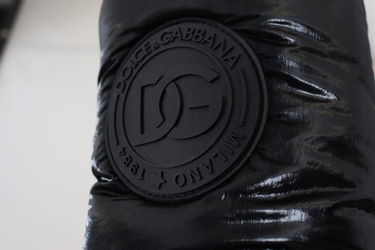 Dolce & Gabbana Black Mid Calf Boots - Luxe Hiver pour Hommes