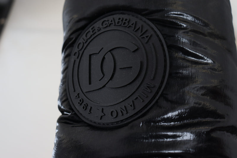 Dolce & Gabbana Black Mid Calf Boots - Luxe Hiver pour Hommes