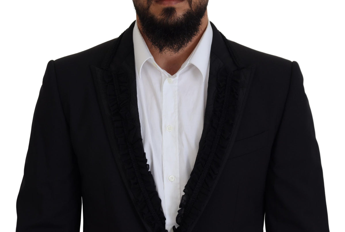 Dolce &amp; Gabbana, veste blazer MARTINI noire, coupe slim.