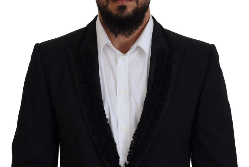 Dolce &amp; Gabbana, veste blazer MARTINI noire, coupe slim.