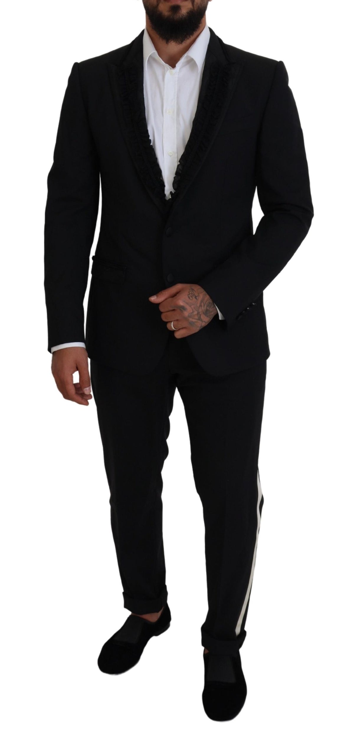 Dolce &amp; Gabbana, veste blazer MARTINI noire, coupe slim.