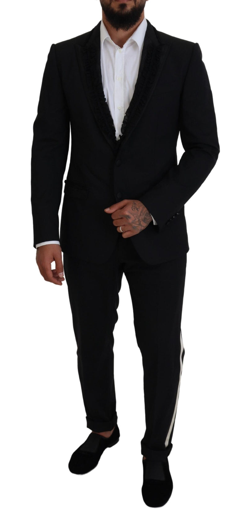 Dolce &amp; Gabbana, veste blazer MARTINI noire, coupe slim.