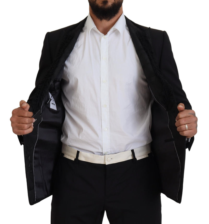 Dolce &amp; Gabbana, veste blazer MARTINI noire, coupe slim.