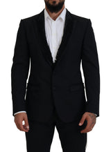 Dolce &amp; Gabbana, veste blazer MARTINI noire, coupe slim.