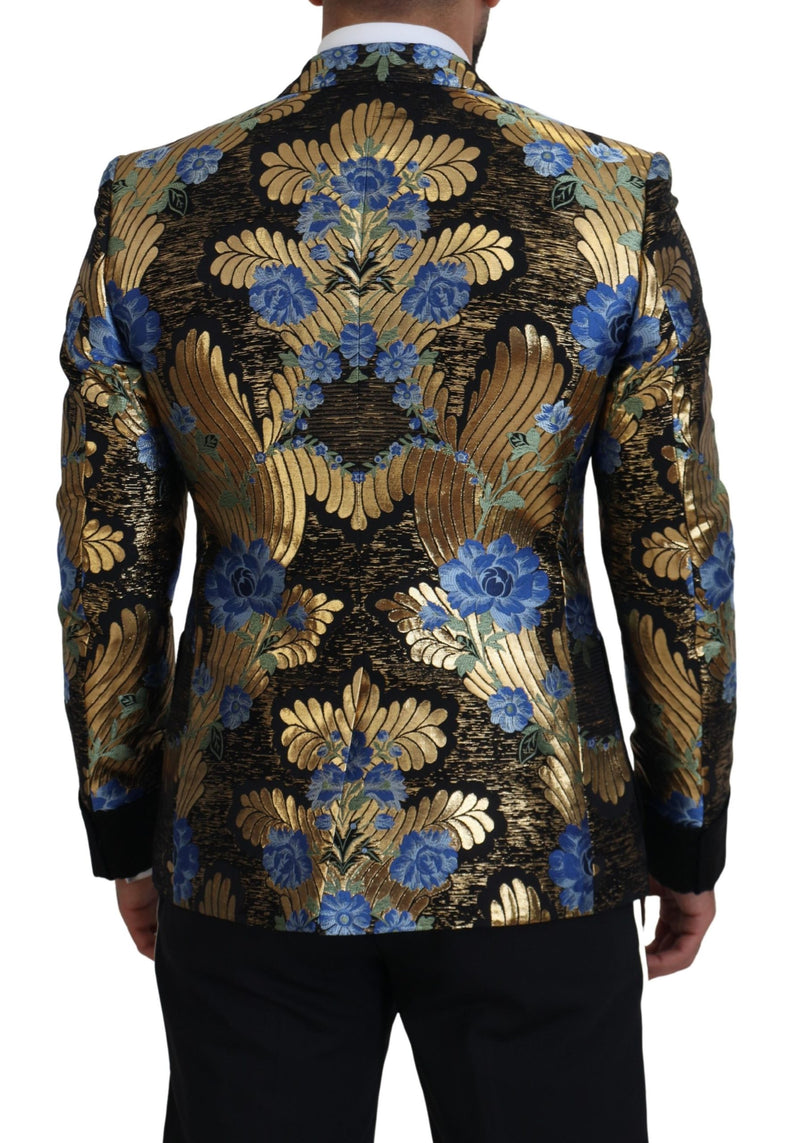 Dolce &amp; Gabbana goudkleurig lurex dubbelgeknopt jasje/blazer