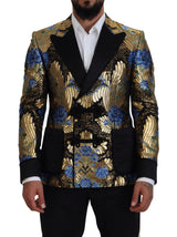 Dolce &amp; Gabbana - Blazer à double boutonnage en lurex doré