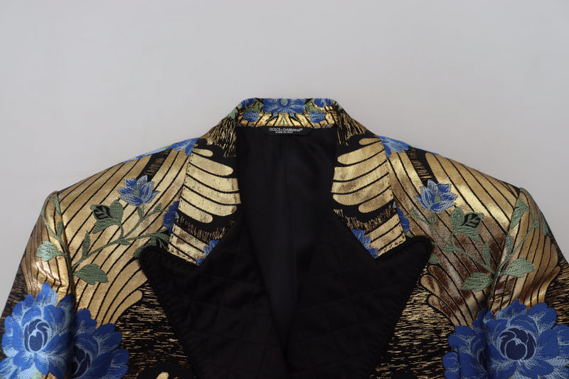 Dolce &amp; Gabbana goudkleurig lurex dubbelgeknopt jasje/blazer