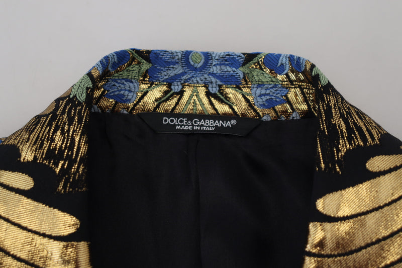 Dolce &amp; Gabbana goudkleurig lurex dubbelgeknopt jasje/blazer