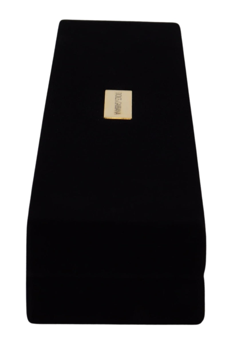 Dolce & Gabbana Black Velvet Logo Plaque Storage Bracelet Box