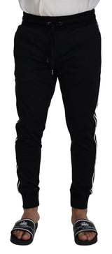 Pantalon de jogging homme noir à imprimé DG de Dolce &amp; Gabbana
