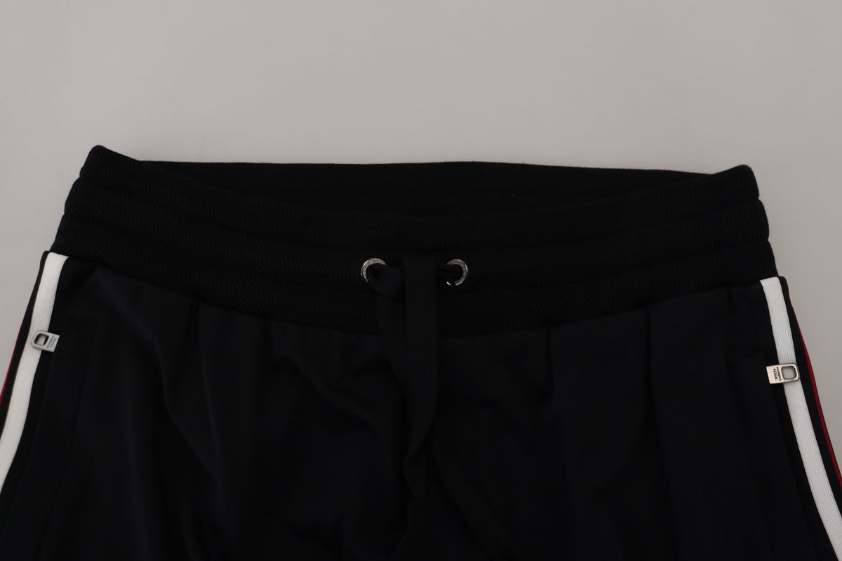 Pantalon de jogging homme noir à imprimé DG de Dolce &amp; Gabbana