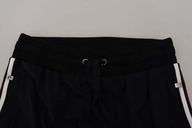 Pantalon de jogging homme noir à imprimé DG de Dolce &amp; Gabbana