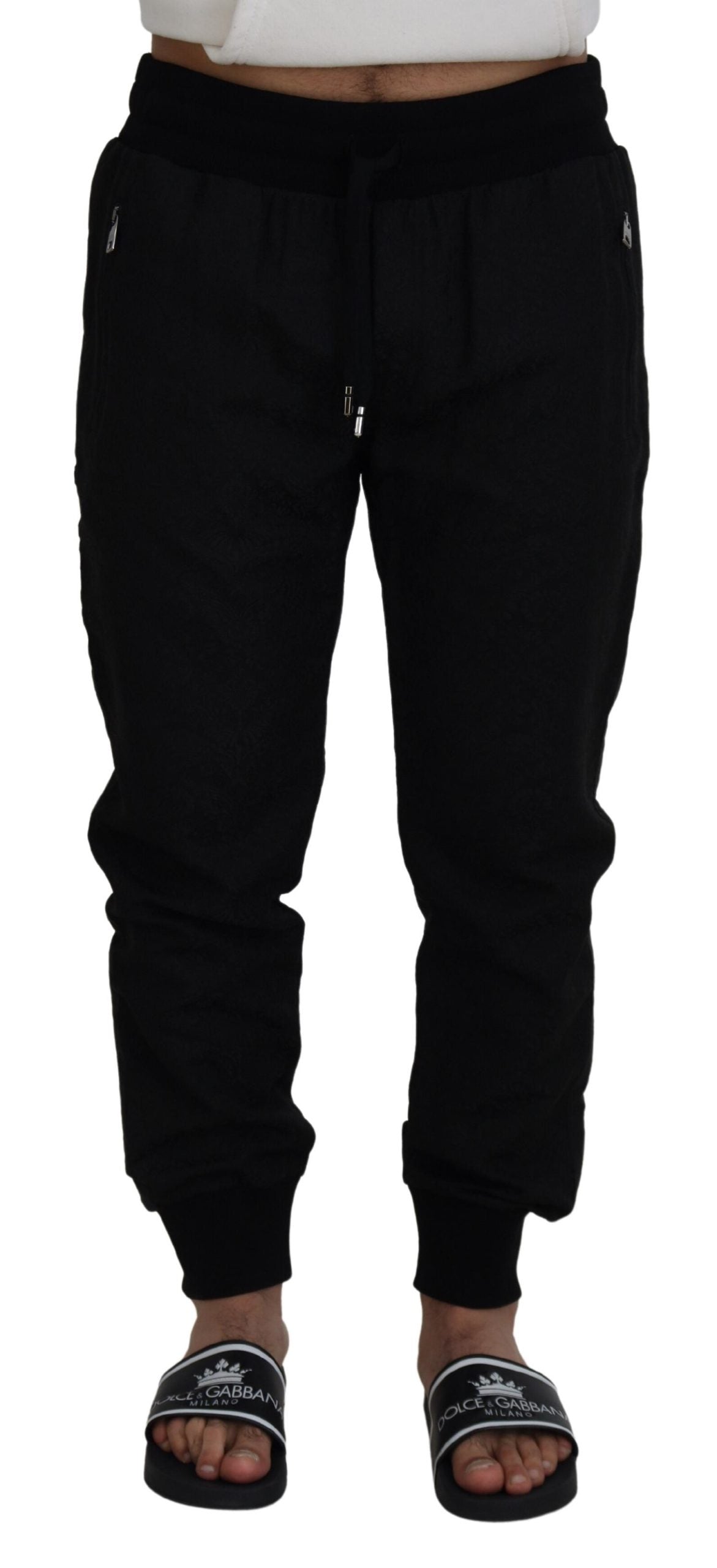 Pantalon de jogging décontracté noir pour homme Dolce &amp; Gabbana