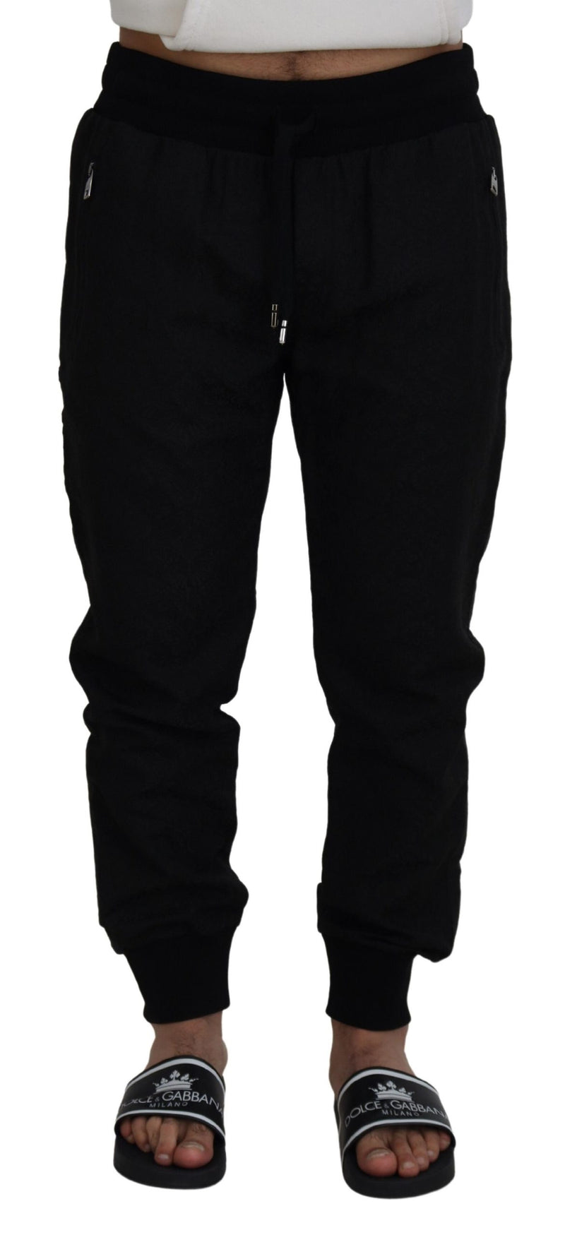 Pantalon de jogging décontracté noir pour homme Dolce &amp; Gabbana