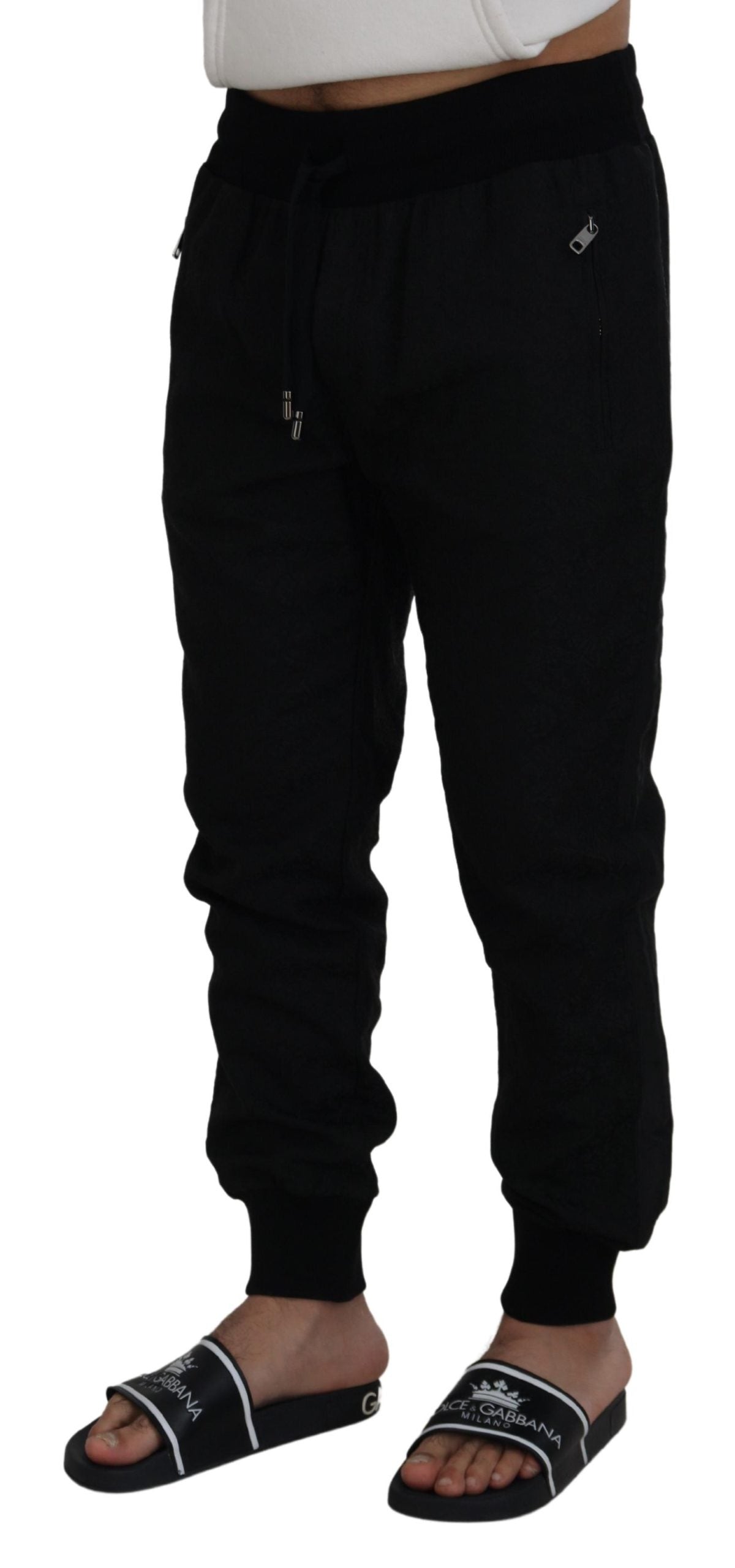 Pantalon de jogging décontracté noir pour homme Dolce &amp; Gabbana