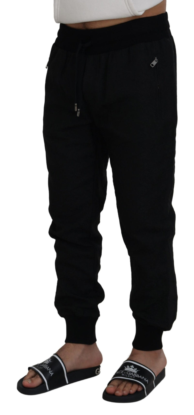 Pantalon de jogging décontracté noir pour homme Dolce &amp; Gabbana