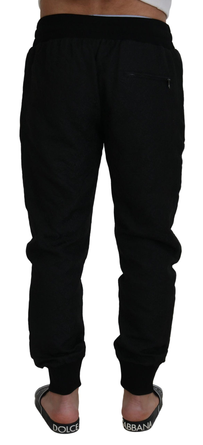Pantalon de jogging décontracté noir pour homme Dolce &amp; Gabbana