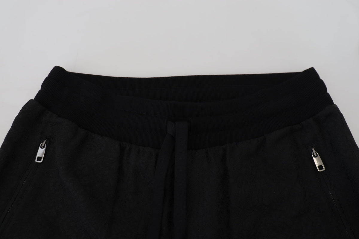 Pantalon de jogging décontracté noir pour homme Dolce &amp; Gabbana