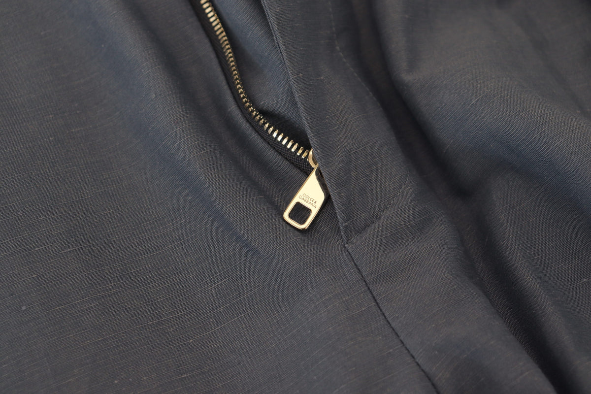 Pantalon chino en lin bleu pour homme, Dolce &amp; Gabbana.