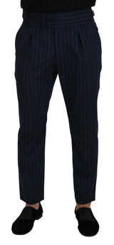 Pantalon habillé rayé bleu pour homme de Dolce &amp; Gabbana
