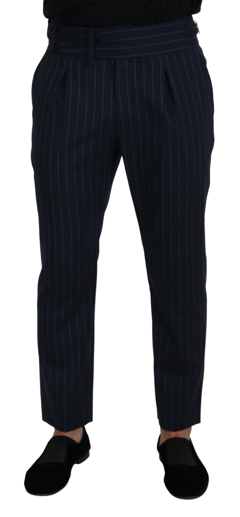 Pantalon habillé rayé bleu pour homme de Dolce &amp; Gabbana