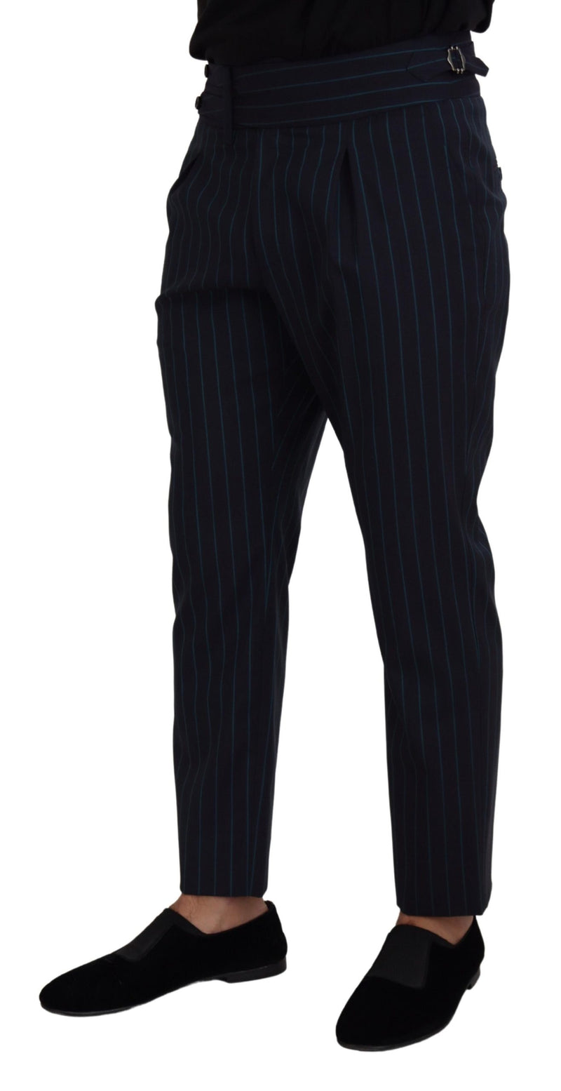 Pantalon habillé rayé bleu pour homme de Dolce &amp; Gabbana