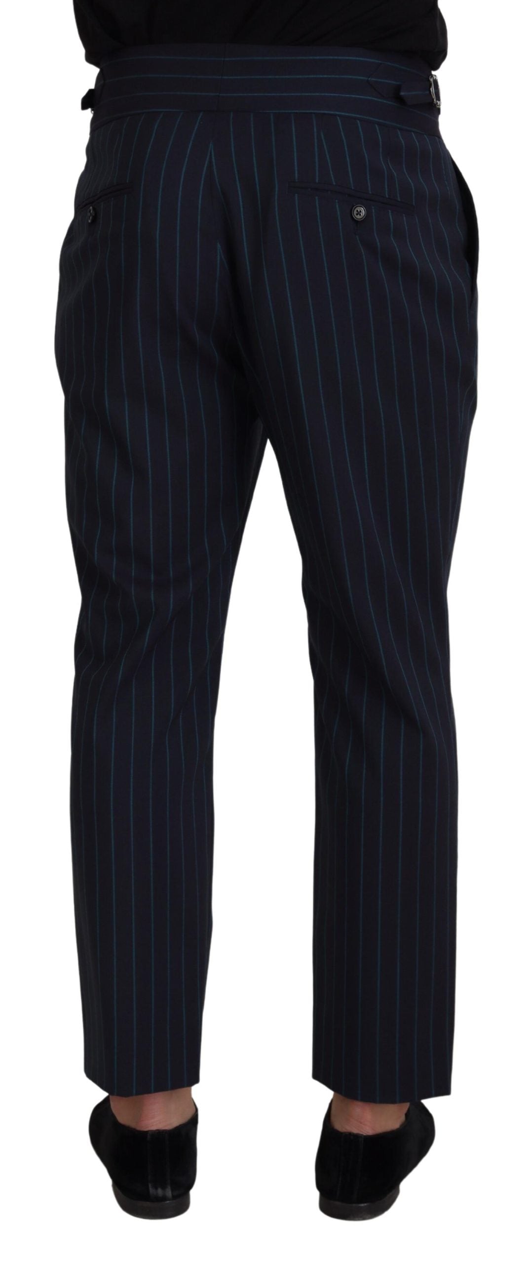 Pantalon habillé rayé bleu pour homme de Dolce &amp; Gabbana