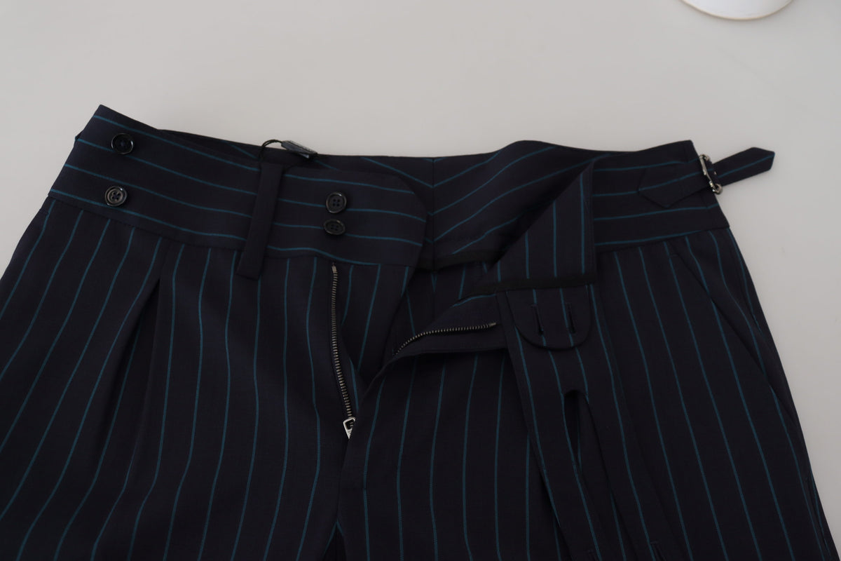 Pantalon habillé rayé bleu pour homme de Dolce &amp; Gabbana
