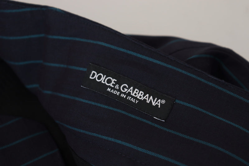 Pantalon habillé rayé bleu pour homme de Dolce &amp; Gabbana