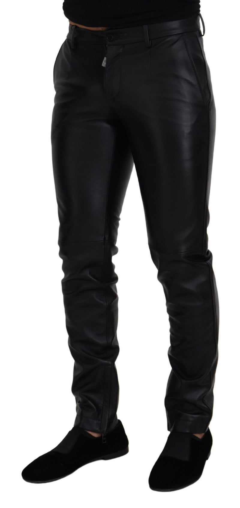 Pantalon skinny noir extensible et brillant Dolce &amp; Gabbana