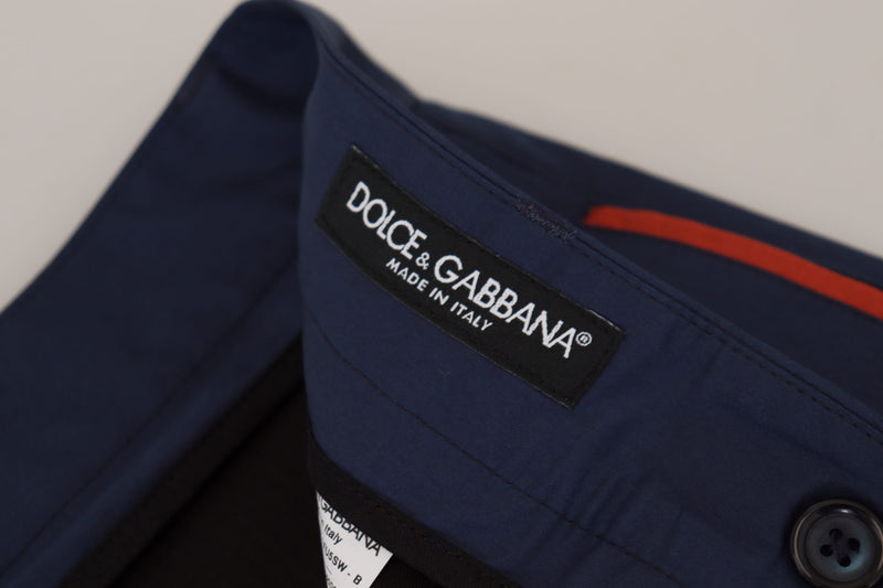 Pantalon Chino Formel en Coton Bleu de Dolce &amp; Gabbana