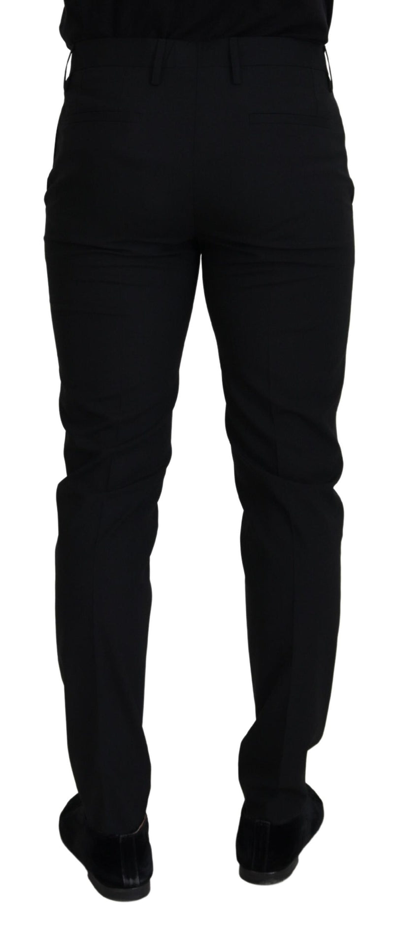 Pantalon Chino Formel Noir en Polyester de Dolce &amp; Gabbana