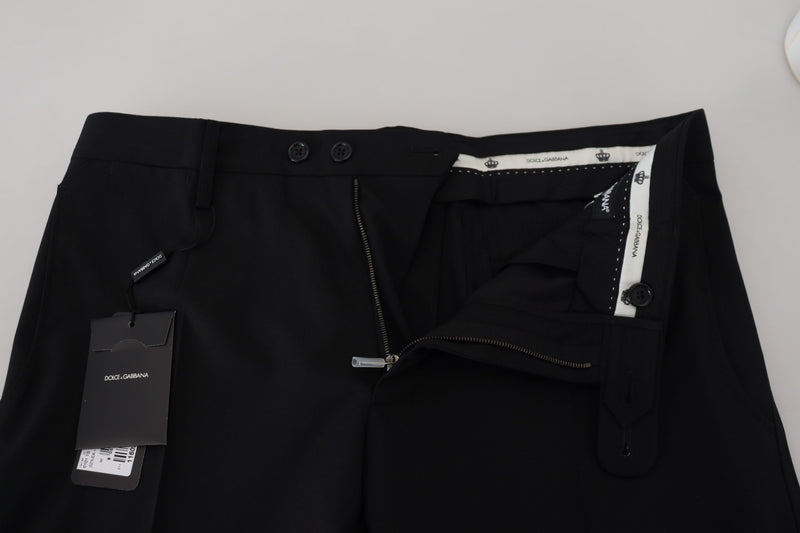 Pantalon Chino Formel Noir en Polyester de Dolce &amp; Gabbana