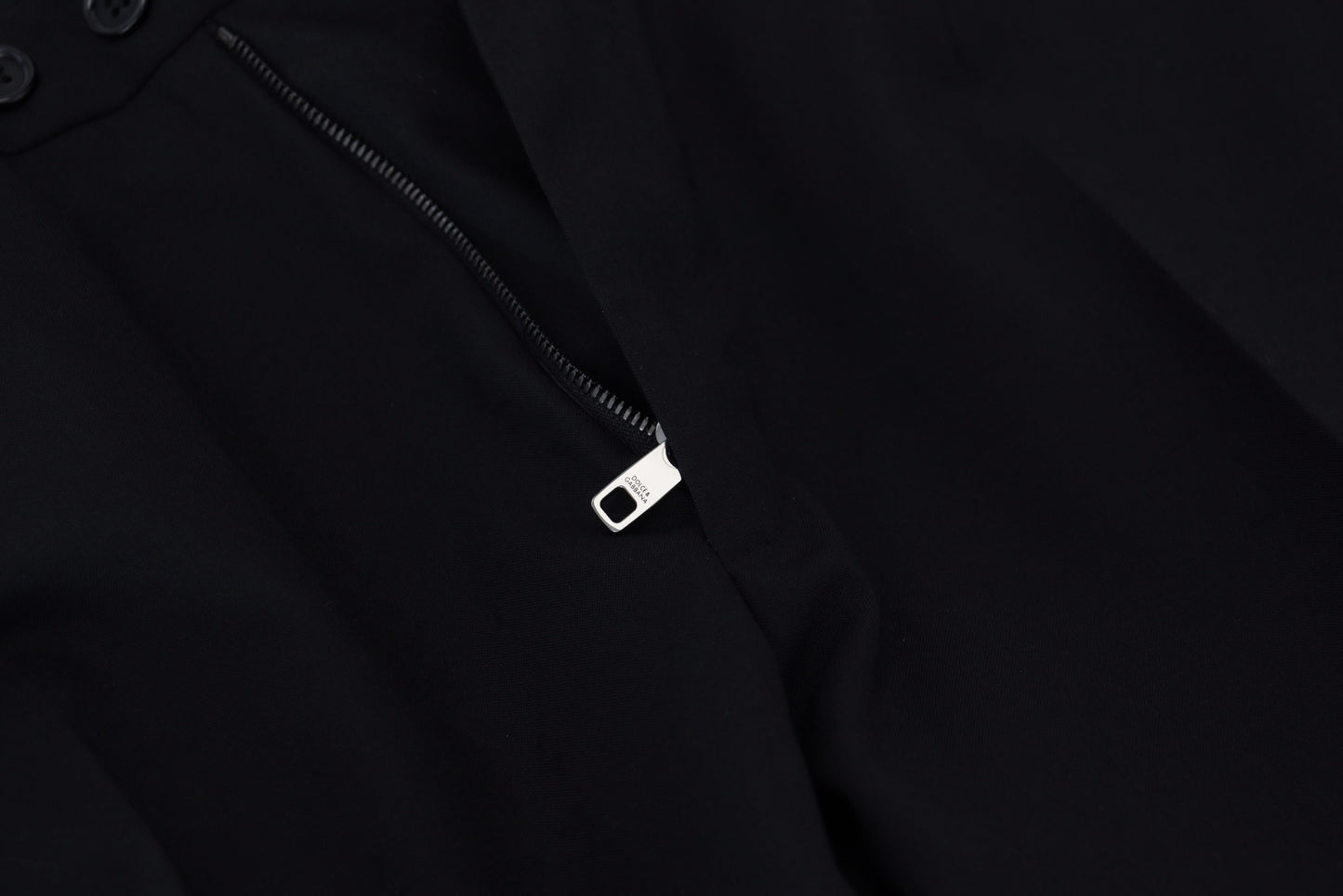 Dolce & Gabbana zwarte polyester chino broek voor heren