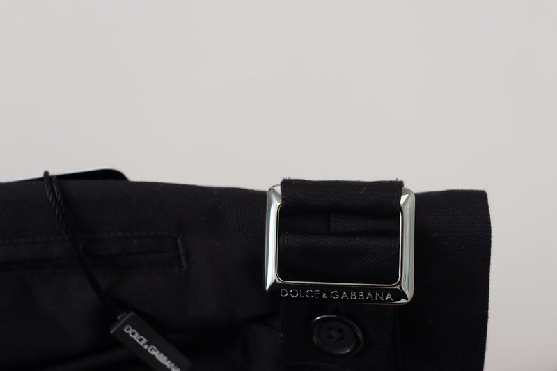 Pantalon Chino Formel en Coton Noir Dolce &amp; Gabbana
