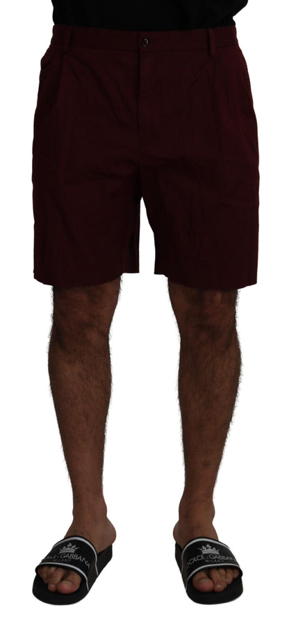 Shorts Bermuda décontractés en coton marron de Dolce &amp; Gabbana