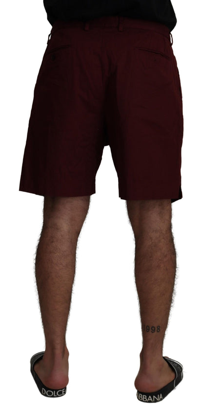 Shorts Bermuda décontractés en coton marron de Dolce &amp; Gabbana