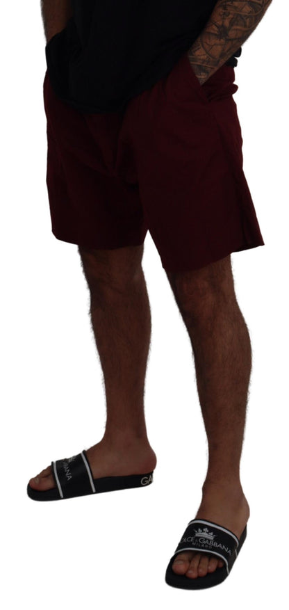 Shorts Bermuda décontractés en coton marron de Dolce &amp; Gabbana