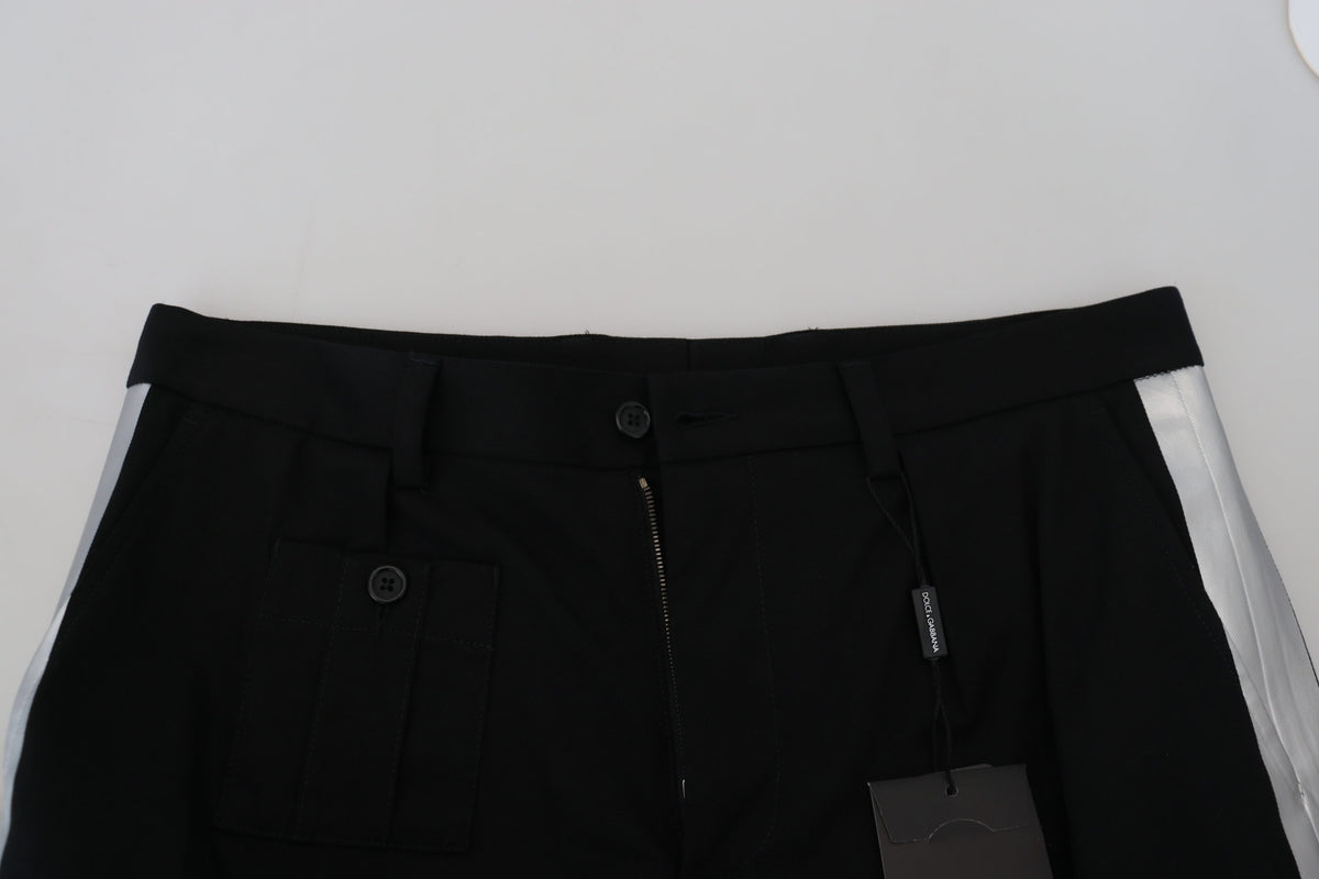 Shorts cargo décontractés Bermuda noirs Dolce &amp; Gabbana