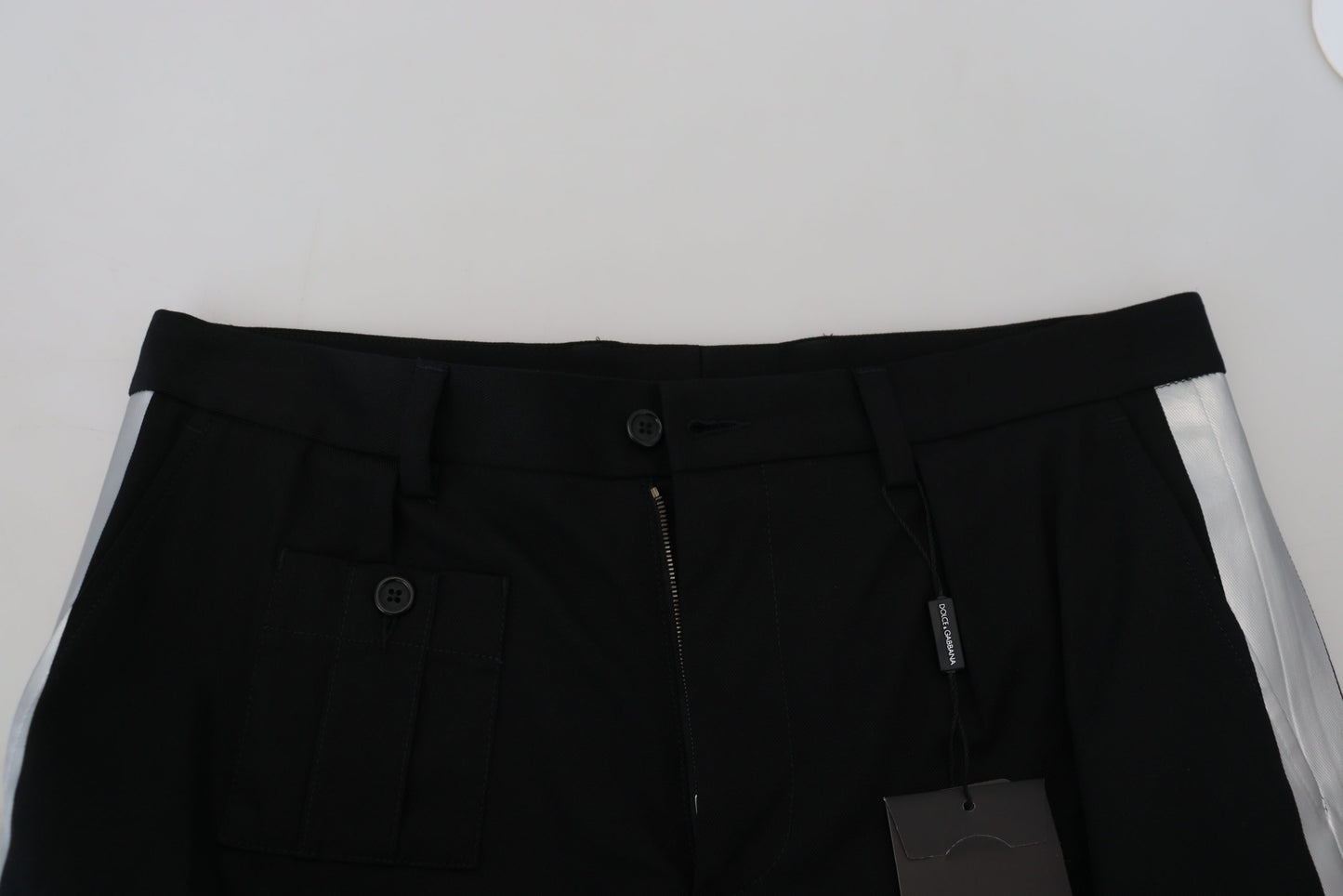 Shorts cargo décontractés Bermuda noirs Dolce &amp; Gabbana