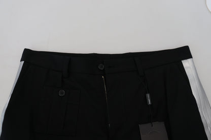 Shorts cargo décontractés Bermuda noirs Dolce &amp; Gabbana