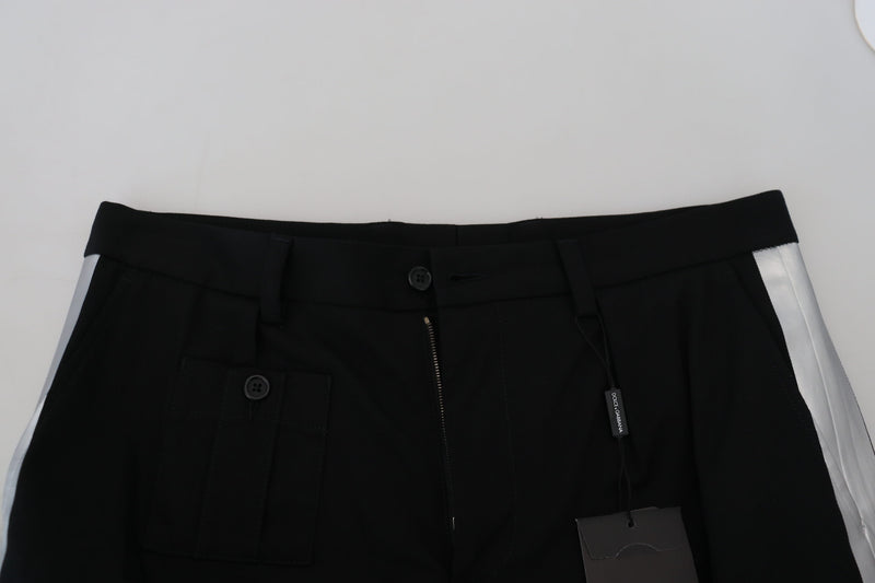 Shorts cargo décontractés Bermuda noirs Dolce &amp; Gabbana
