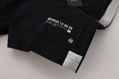 Shorts cargo décontractés Bermuda noirs Dolce &amp; Gabbana