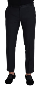 Pantalon habillé noir en laine pour homme de Dolce &amp; Gabbana