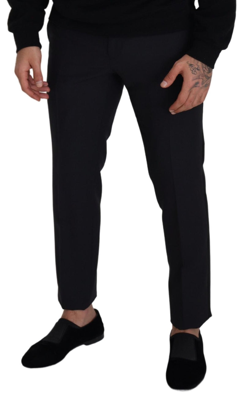 Pantalon habillé noir en laine pour homme de Dolce &amp; Gabbana