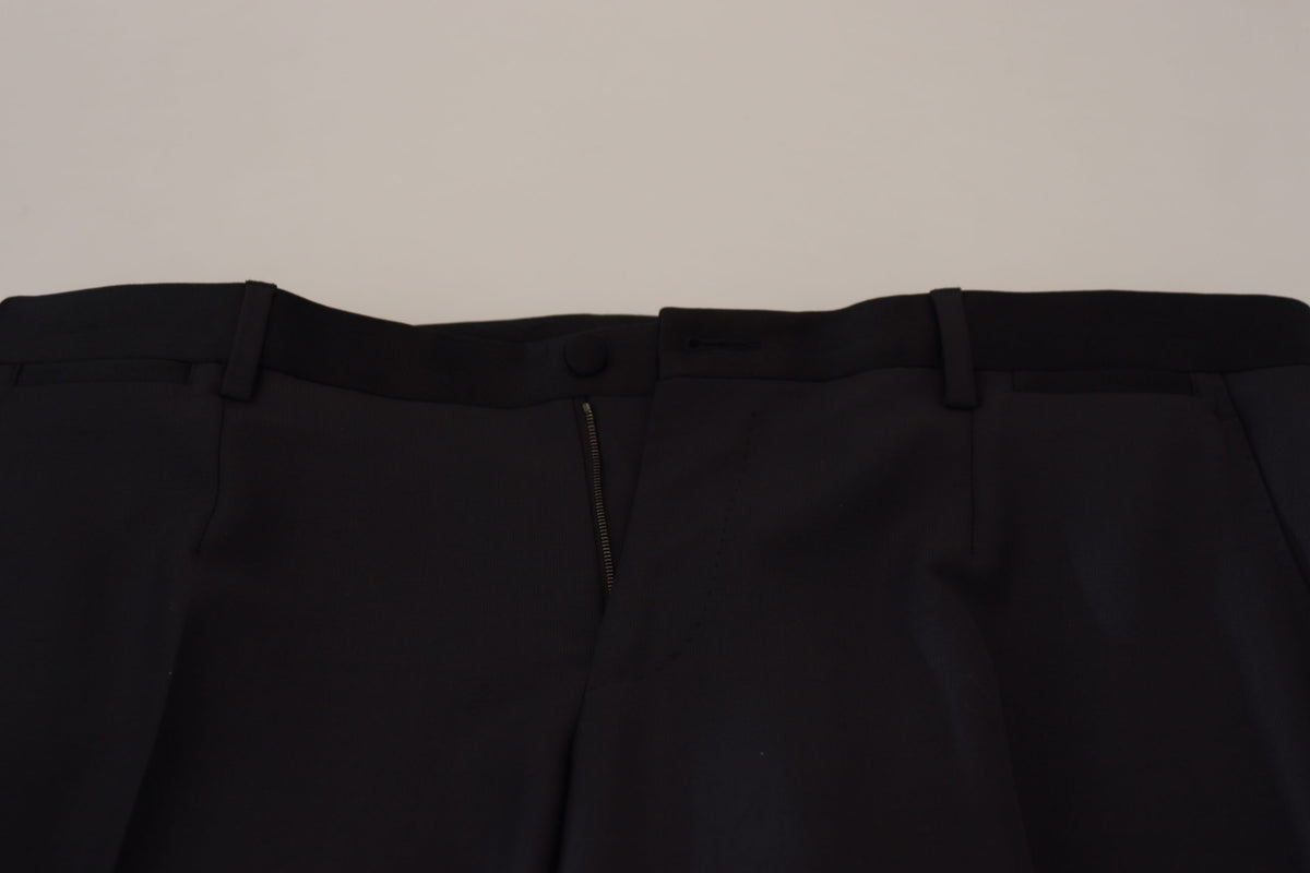 Pantalon habillé noir en laine pour homme de Dolce &amp; Gabbana